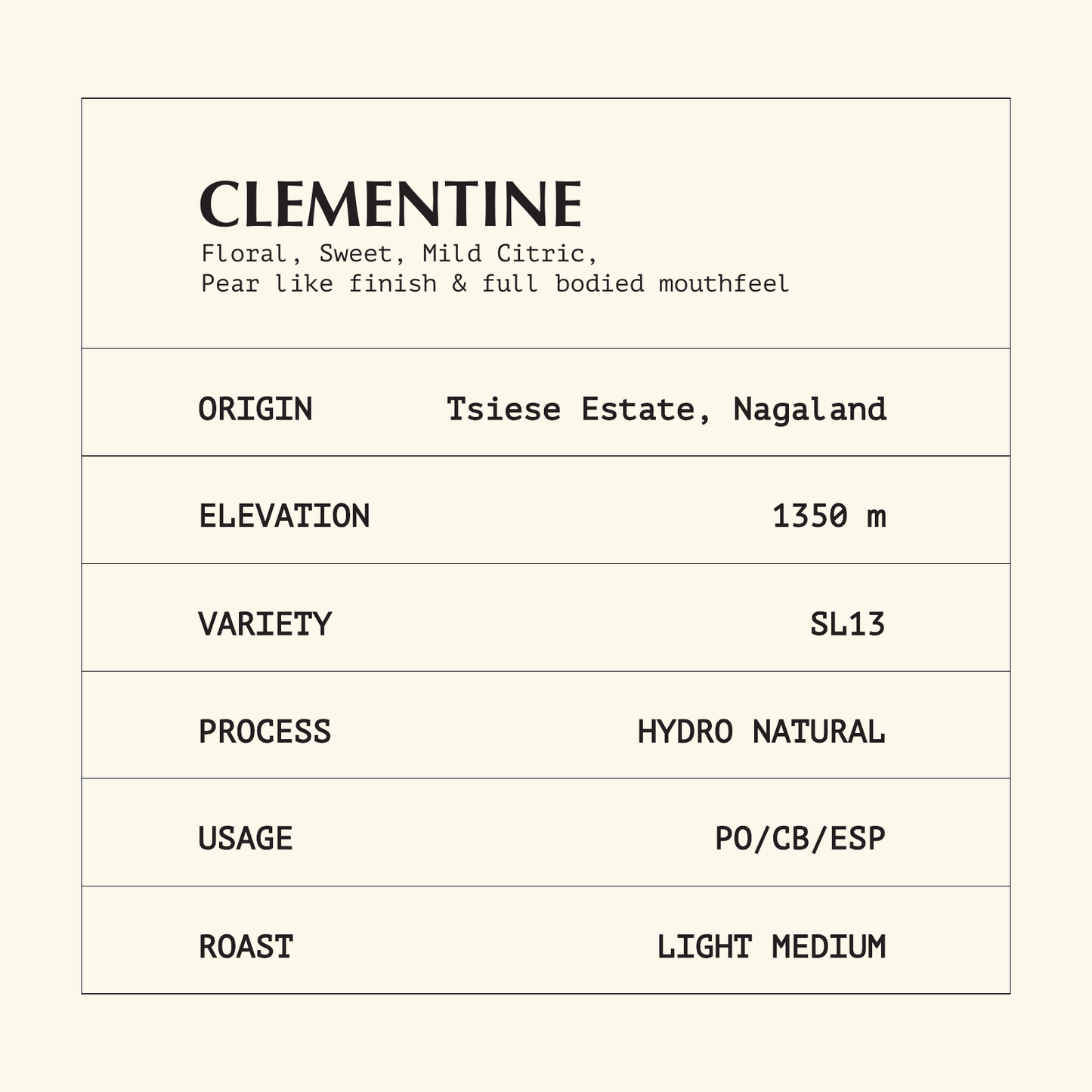 Clementine - PRELAUNCH - [Orders will be shipped on 2nd SEPTEMBER]
