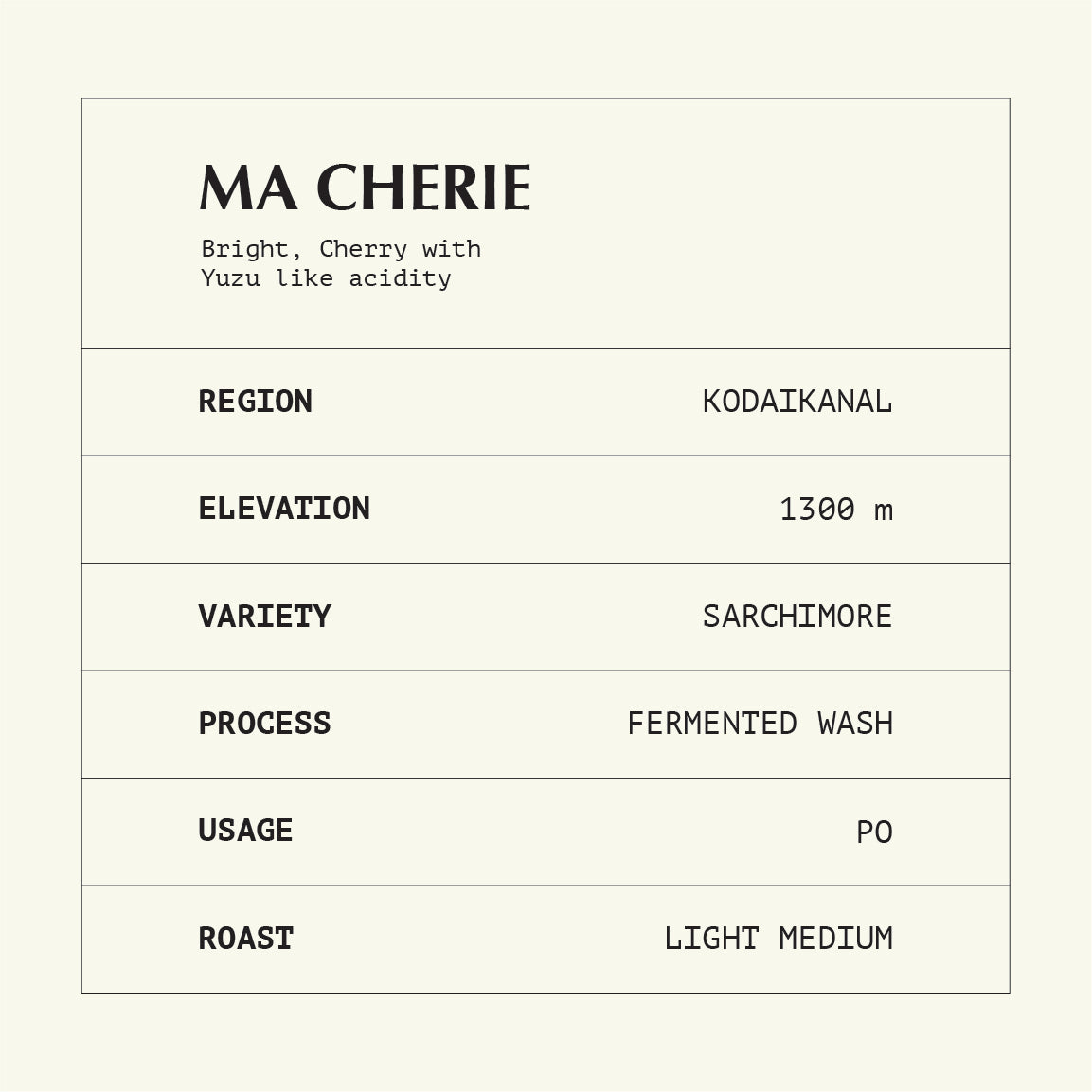 Ma Cherie